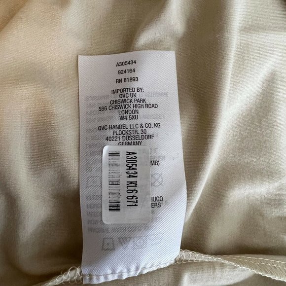 LOGO Lori Goldstein Knit Tank Size XS Exaggerated Asymmetric Hem Coconut A305434 - Picture 8 of 12